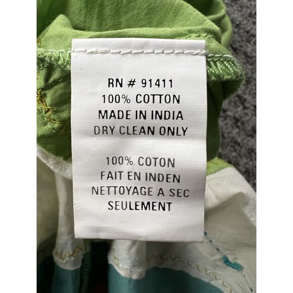 Aquarius  Anthropologie Size 2‎ Green Horizon Line Cotton Dress - Picture 7 of 9